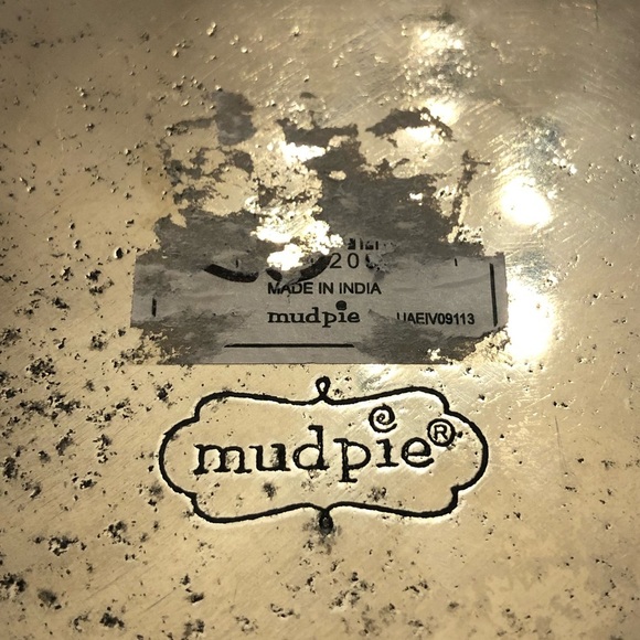 MudPie Swirlie Silver Christmas Serving Platter - Picture 8 of 10